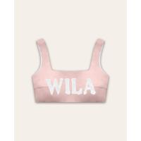 ราคา Wila CRAYON CROP เสื้อคร็อปสายหลังสม็อกสีพาสเทล พิมพ์logo Wila (19026913395)