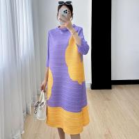 ราคา Issey Miyake 2023 กระโปรงยาวพิมพ์ลายมิยาเกะสำหรับผู้หญิงชุดเดรสจับจีบทรงหลวมใส่แล้วดูผอมแบบใหม่ฤดูร้อนกระโปรงลดอายุสง่างาม (19876646712)