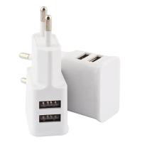 ราคา HTHwish 2เครื่องชาร์จพอร์ต USB สำหรับโทรศัพท์มือถือ5V 2A EU ปลั๊กอะแดปเตอร์ผนังชาร์จเร็วแบบพกพาสำหรับ Iphone สีดำ สีขาว (21054489640)