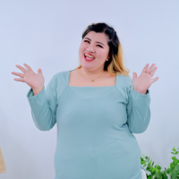 ราคา เสื้อแขนยาวสาวอวบ เสื้อคอเหลี่ยมผ้าร่อง เสื้อยืดแขนยาวสาวอวบ เสื้อสาวอวบใส่สบายอก 44 56 นิ้ว เสื้อแขนยาวผ้าร่องสาวอวบ เสื้อยืดคอเหลี่ยม A971 (21317269106)