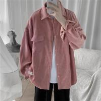 ราคา EBAIHUI ผู้ชายผ้าฝ้ายสีชมพูเสื้อ Corduroy แขนยาวเสื้อกระเป๋าหลวมทุกวัน Corduroy เสื้อผู้ชายเสื้อ2022 (17269865032)