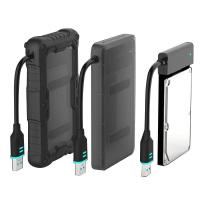 ราคา Waterproof 3 in 1 Mobile HDD Enclosure Case USB 3 0 to SATA HDD Hard Drive External Enclosure Case Dropproof (18937977597)