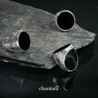ราคา CHANTARA แหวนนิลแท้ แหวนนิลดำชาย แหวนหิน แหวนมงคล แหวนผู้ชาย แหวนเสริมดวง แหวนเงินแท้ แหวนรมดำ แหวนพลอยแท้ แถมผ้าเช็ดแหวน Black Onyx Gemstone Ring (6408796214)