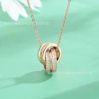 ราคา สร้อยคอเพชร Jiaman เอวเล็กสร้อยคอกลมคู่กับองค์ประกอบคริสตัล Swarovski (20992910411)