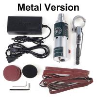 ราคา 100W 10000rpm Grinder DIY Electric Belt Sander Sanding Belt Grinding Polishing Machine Speed Adjustable (20210688886)