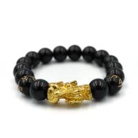 ราคา Pixiu หินสะเก็ดดาว ประดับปี่เซียะ ดำ ทอง เลือกขนาดเม็ดหินได้ 8 12 มม หินแห่งการปกป้องคุ้มครอง สร้อยข้อมือหินแท้ by siamonlineshop (13935454727)