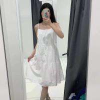 ราคา UNIQLO เสื้อผ้าเด็กใหม่สำหรับห้องลองเสื้อ2023ฤดูใบไม้ผลิเอี๊ยมกระโปรงเด็กผู้หญิงผ้าอัดจีบกระโปรงมีจีบฤดูร้อน454268 (20612056812)