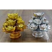 ราคา พานก้อนเงิน 1 พาน พานก้อนทอง 1 พาน ขนาด 11 x 9 ซม เพื่อโชคลาภ สิริมงคลเกี่ยวกับความมั่งคั่ง ร่ำรวย เฮงๆ รวยๆ ตลอดปี บริการเก็บเงินปลายทาง สำหรับคุณ (16254182072)