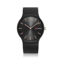 ราคา CURREN Top Brand Mens watches dress quartz watch men steel mesh strap quartz watch Ultra thin ultra clock relogio masculino (11315542451)