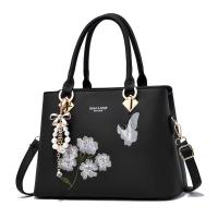 ราคา กระเป๋าสตรีแฟชั่นเครื่องประดับโบว์กระเป๋าถือสตรีสตรีสตรีมปักไหล่สะพายข้างกระเป๋าแม่ (20720955744)