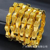 ราคา 24k สร้อยข้อมือทองทรายสร้อยข้อมือเจ้าสาวงานแต่งงานดูไบสร้อยข้อมือดอกไม้สร้อยข้อมือกลวง (19768755443)
