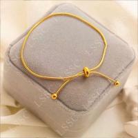 ราคา COD สร้อยข้อมือผู้หญิงสแตนเลสแท้ชุบทอง 18k นำโชคอักษรจีน Fu ของขวัญ กำไลข้อมือ (19716481472)