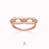 ราคา Jewellista แหวน Habina เงินแท้ 925 ดีไซน์เก๋ โซ่ มี 3 สี ทองคำขาว ทอง 14k โรสโกลด์ (13232243237)