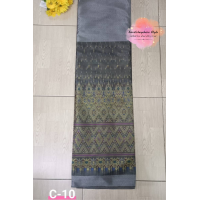 ราคา ผ้าถุงสำเร็จ ผ้าไหมแกมฝ้ายทอลาย ผ้าถุงสำเร็จแบบป้ายซิปหลัง รับตัดเย็บตามไซส์ (20619170828)