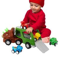 ราคา Dinosaur Truck Cars Toys Toddler with Flashing Lights and Music Dinosaur Truck for Kids with 4 Soft Rubber Dinosaur Car VehiclesCars Preschool Toys Gift for Birthday Childrens Day nearby (20410348053)