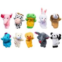 ราคา Finger Puppets Set Baby 10 pcs Animals Plush Doll Hand Cartoon Family Hand Puppet Cloth theater Educational Toys for Kids Gifts (17506221688)