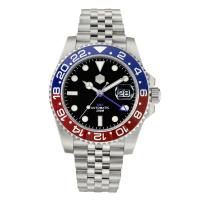 ราคา San Martin GMT นาฬิกาผู้ชายหรูหรา Jubilee สร้อยข้อมือ bidirectional เซรามิค BEZEL Sapphire CYCLOPS กันน้ำ20Bar BGW 9 luminoushot (19627642530)