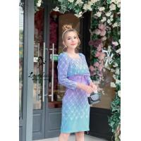 ราคา Jungkook พร้อมส่ง S 4XL J18 Dress ชุดไทย ชุดไทยสาวอวบ ชุดไทยสีฟ้า เดรส เดรสสั้น เดรสลายไทย เดรสสาวอวบ เดรสออกงาน ใส่วันแม่ เดรสสีม่วงฟ้าทูโทนพาสเทล (15723983973)