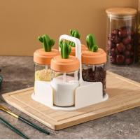 ราคา พร้อมส่ง กระปุกใส่เครื่องปรุงพร้อมช้อน กระปุกใส่เครื่องปรุง ขวดโหลใส่เครื่องปรุง ขวดใส่เครื่องปรุง กระบองเพชร (13366606237)