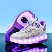 ราคา Heelys รองเท้าสองล้อสำหรับเด็กและผู้ใหญ่ รองเท้าเรืองแสง LED แบบชาร์จไฟได้ รองเท้าล้อ รองเท้ากีฬากลางแจ้ง (20507382488)