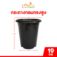 ราคา กระถาง จานรอง กระถางต้นไม้ กระถางกลมทรงสูง เบอร์ 6 7 นิ้ว สีดำ สีขาว สีอิฐ (20842734673)