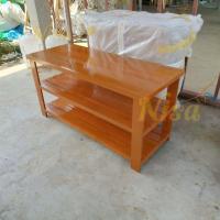 ราคา Nisa ชั้นวางของไม้สัก ชั้นวางทีวีไม้สัก 100 40 สูง 50 ซม ชั้นวางของไม้สัก สีย้อม (19722303421)