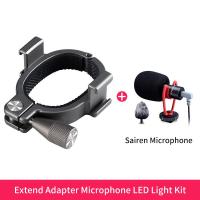 ราคา Ulanzi Dji Osmo Mobile 3 4 Microphone Mount LED Light Ring Adapter Holder for Osmo Mobile 3 4 Accessories (9938280832)