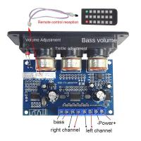 ราคา 2 1 Channel Digital Power Amplifier Board with Remote Control 2x25W 50W BT5 0 Subwoofer Class D Amplifier Board DC12 20V (20665467902)