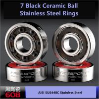 ราคา FreeSport 608 ABEC9 Hybrid Black Ceramic Stainless Steel Bearings For Inline Roller Skates Skateboard Scooter Wave caster board (11347300973)