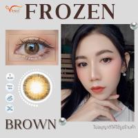 ราคา คอนแทคเลนส์ Frozen Gray Brown ยี่ห้อ Beautylens ค่าสายตาปกติ 1000 (17010015608)