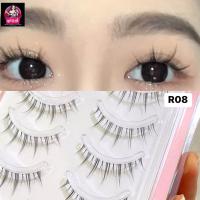 ราคา ส่งจากไทย ขนตาปลอมบาร์บี้ เส้นไฟเบอร์ ก้านเอ็นใส ติดง่ายสวยธรรมชาติ แผง5คู่ (20998763620)