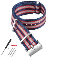 ราคา สายนาฬิกาข้อมือไนลอน20มม สายไนลอนสำหรับปาร์ตี้ผีความเร็วสูงสายนาฬิกาใช้ได้กับสร้อยข้อมือ Tudor ใช้ได้กับ Omega 007 Hippoวิทยาเขต300ผ้าใบ (21141982833)