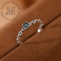 ราคา แหวนเงินแท้ 925VINTAGE CHAIN แหวนเพชรสีเขียวนำโชค แหวนมงคล แหวนผู้หญิง แหวนพลอย แหวนไพลิน แหวนปรับขนาดได้ แหวนหิน (20829413889)