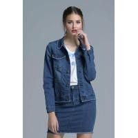 ราคา McLady เสื้อคลุมยีนส์ เนื้อผ้านิ่มยืดหยุ่น ใส่สบาย LJM2056 (446127368)