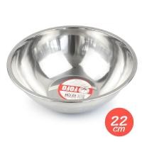 ราคา ชามสแตนเลส กะละมังสแตนเลส ชามผสมแป้งสแตนเลส ถ้วยเหล็ก ขนาด 22x10 CM รุ่น Flour mixing bowl salad 22cm 05a Boss (4001148552)