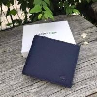 ราคา กระเป๋าสตางค์ผู้ชาย Lacoste งานแท้Outlet ขนาด 4 5 นิ้ว มี 2 สี ดำ กรม อุปกร์ ป้ายแบรนด์ กล่องแบรนด์ ถุงกระดาษแบรนด์ (21123647160)