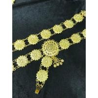 ราคา vintage jewelryเครื่องประดับไทย ชุดไทย เข็มขัดผู้หญิงลายดอกไม้ จี้เข็มขัด เข็มขัดวินเทจ เข็มขัดสีทอง เข็มขัดเงิน (20957459156)
