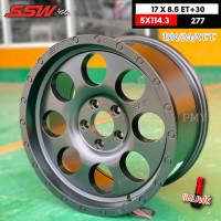 ราคา ล้อแม็กขอบ 17x8 5 5x114 3 ET 30 ยี่ห้อ SSW รุ่น 277 BK MATT ลูกโม่ ราคาต่อ1วง ขายยก4วง ไม่ขายแยก (20777896324)