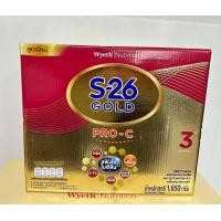 เอส-26 โกลด์ โปร-ซี ผลิตภัณฑ์นม รสจืด สูตร 3 1650 กรัม