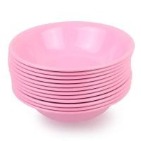 ราคา ถ้วย ชามพลาสติก ขนาด 20ซม สีชมพู รุ่น Pink circle bowl 00h T5 (9585348217)