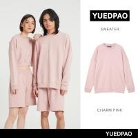 ราคา Yuedpao ยอดขาย No 1 รับประกันไม่ย้วย 2 ปี sweater เสื้อยืดเปล่า เสื้อยืดสีพื้น เสื้อยืด Sweater สี Charm pink (17187215304)
