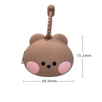 ราคา กระเป๋าใส่เหรียญ line Friends บราวน์แบร์โคนี่กระต่ายแซลลี่กระเป๋าเก็บหูฟังบลูทูธซิลิโคนมีซิปขนาดมินิ (19943450952)