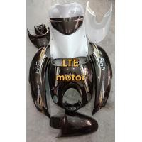 ราคา ชุดสี เฟรม yamaha fino ฟีโน่เก่า ฟีโน่ คาบู ปี 2007 2012 เกย์เดี่ยว 10 ชิ้น เกย์แยก 9 ชิ้น สีน้ำตาลขาวลายคลาสสิค (19440843823)