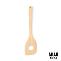 ราคา มูจิ ทัพพีไม้ MUJI A Rubber Wood Slotted Spatula (20887566975)