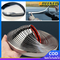 ราคา Greener คิ้วโครเมี่ยมรถยนต์ ยาว 6M สีเงิน กว้าง 20mm ขอบโครเมี่ยม pvc กันรอยรถยนต์สเกิร์ต ชายบันได ฝาท้าย กันรอย โครเมียมกันกระแทก 1ชิ้น ติดยางขอบกระจก (20905391645)