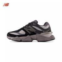 ราคา กล่องเดิม New Balance NB 9060 Low Top รองเท้าผ้าใบผู้ชายและผู้หญิง สีดำ (20083808000)