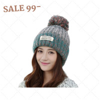 ราคา พร้อมส่ง หมวกบินนี่ไหมพรม หมวกปอมปอมแฟชั่นเกาหลี งานถักนุ่มให้ความอบอุ่นดี พร้อมส่ง (20795105949)