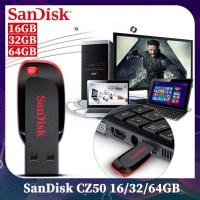 ราคา SanDisk 16GB 32GB 64GB Flash Drive Cruzer Blade CZ50 Black Red แฟลชไดร์ฟ usb Flash Drive (1285508673)
