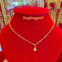 ราคา สร้อยคอทอง1สลึง YHGOLD ลายแบนบิด ลายฟิกาโร่พร้อมจี้ ทองคำแท้96 5 ทองเยาวราช (13775997058)