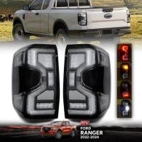 ราคา ไฟท้ายแต่ง LED สำหรับ รุ่น ฟอร์ด เรนเจอร์ FORD RANGER XLT XL XLS เฉพาะรุ่นที่ไม่มีเรดาร์ ปี 2022 2024 โคมดำ รวมชุดหลอดไฟและสายไฟ 1คู่ ซ้าย ขวา (20975647721)